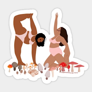 Mushroom ladies Sticker